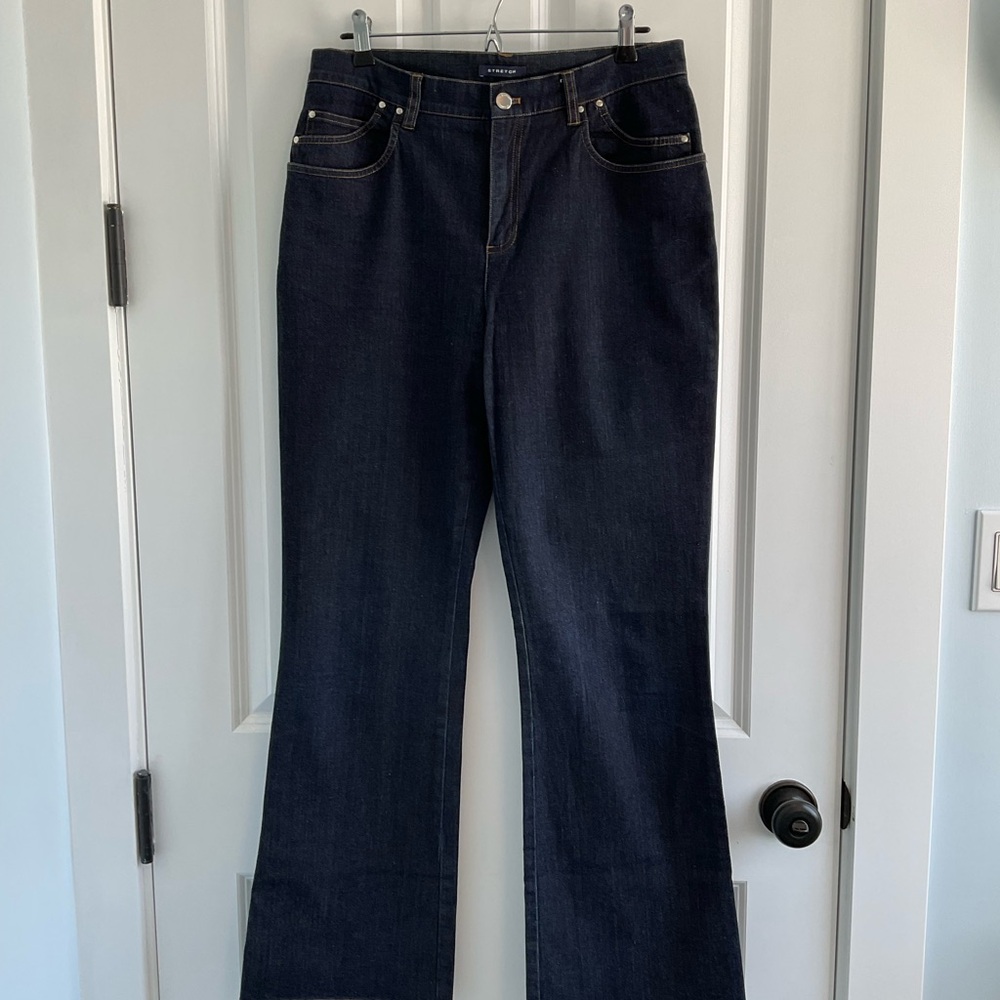 Jones New York Dark Blue Mid-Rise Jeans
